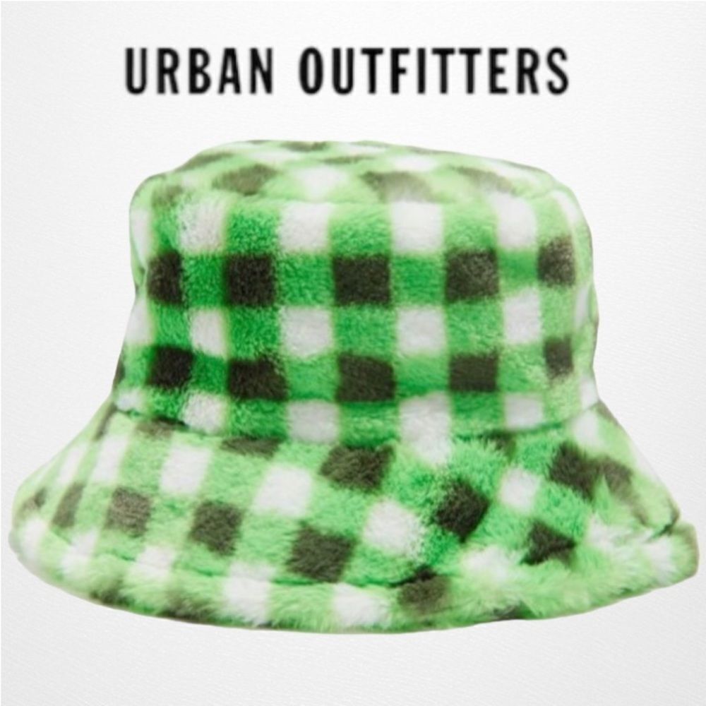 NEW Urban Outfitters UO Knox Printed Faux Fur Bucket Cap Hat